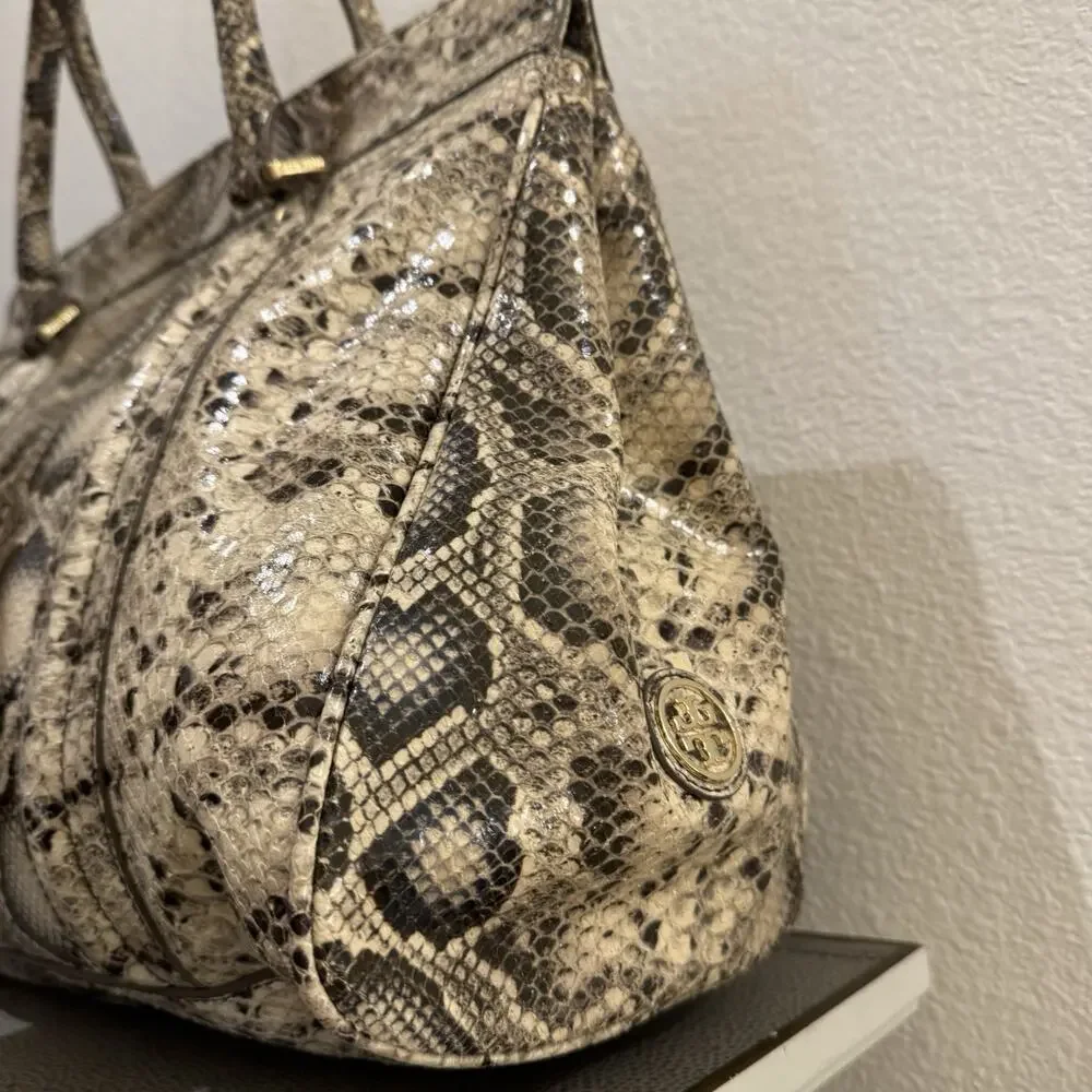 Tory Burch Women Bag Snake Pattern Python Shoulder LTD EDT Munich 2013 RARE
